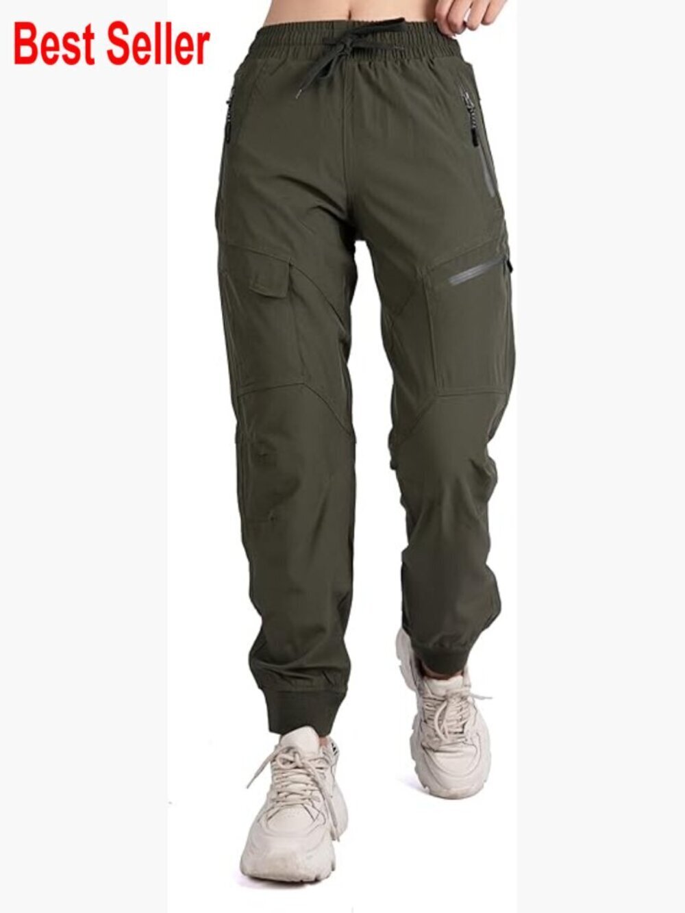 Athletic Hiking Cargo Joggers Pants Lightweight Quick Dry UPF 50